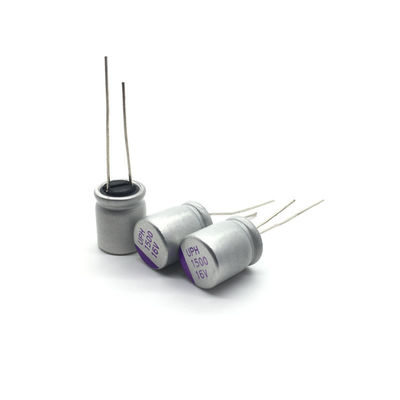 16V1500UF Kapasitor Elektrolit Padat Tutup Filter Daya UPH1C152M1012 Kemampuan ESR Rendah