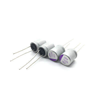 16V1500UF Kapasitor Elektrolit Padat Tutup Filter Daya UPH1C152M1012 Kemampuan ESR Rendah